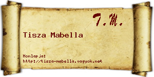 Tisza Mabella névjegykártya